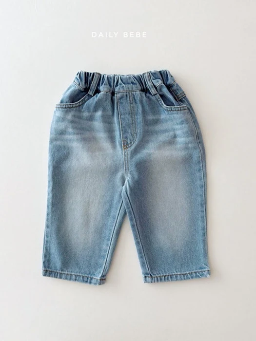 Washed Denim Pants Washed Denim Pants