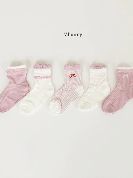 Milk Ribbon Socks Set Milk Ribbon Socks Set