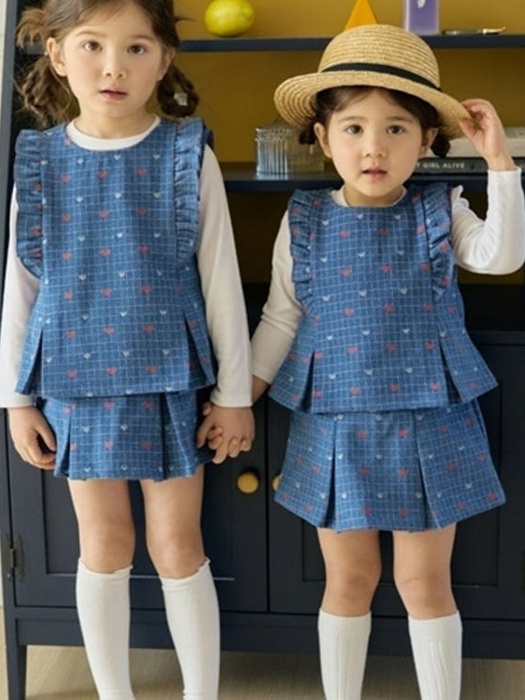 Frill Vest Set