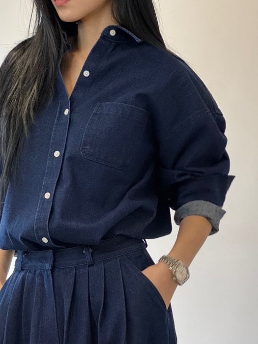 H Rills Denim Shirt