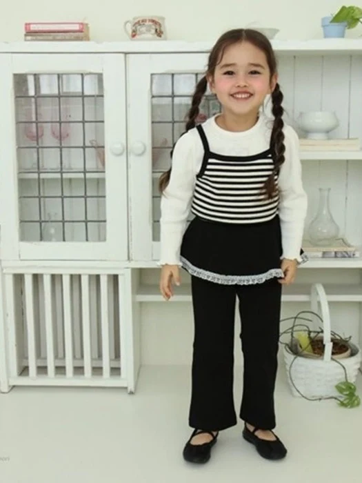 Lace Layered Bootcut Pants Lace Layered Bootcut Pants