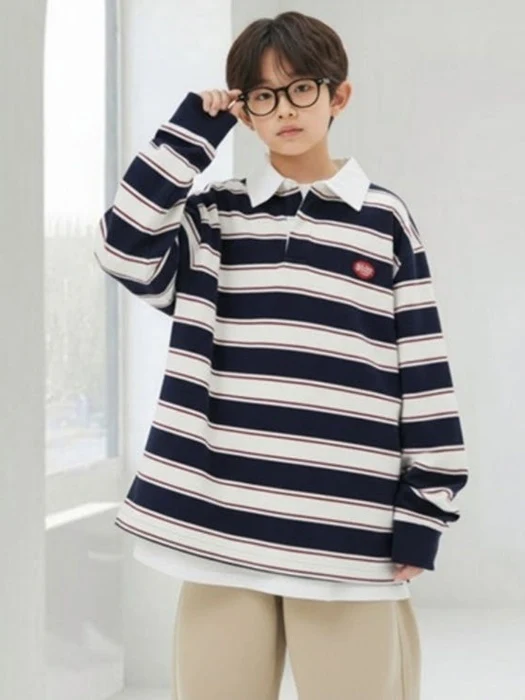 Bunny Stripe Collar Tee