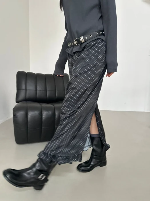 Dot Shirring Skirt Dot Shirring Skirt