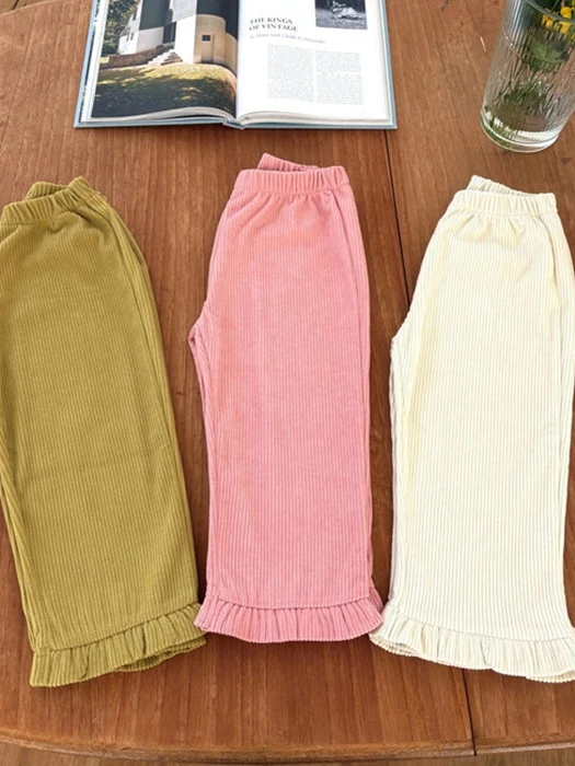 Soft Corduroy Frill Pants Soft Corduroy Frill Pants