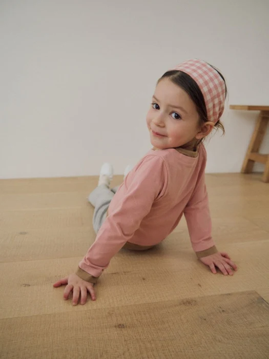 Check Wide Headband