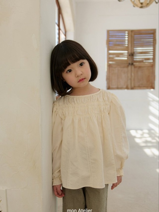 Shirring Tunic Blouse