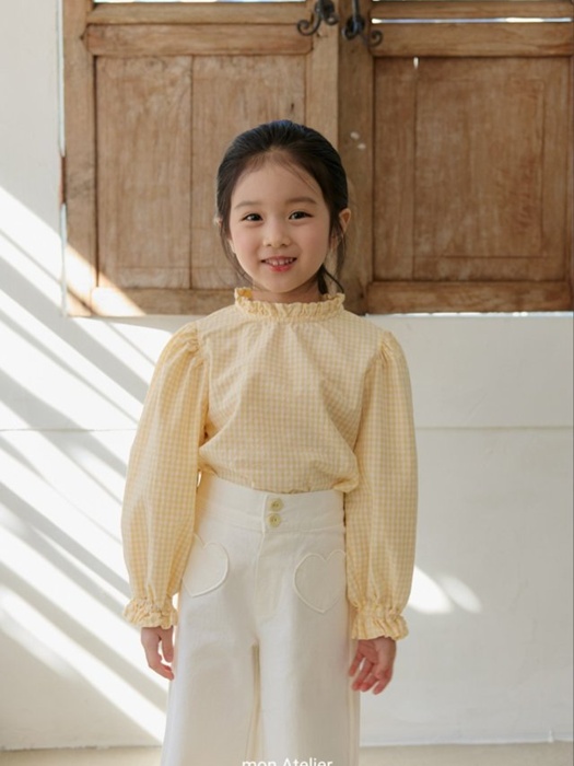Check Frill Blouse Check Frill Blouse