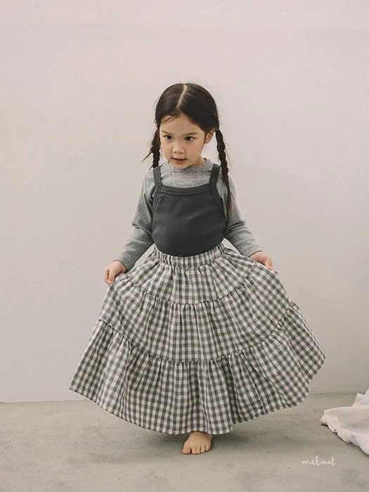 Tiered Long Skirt
