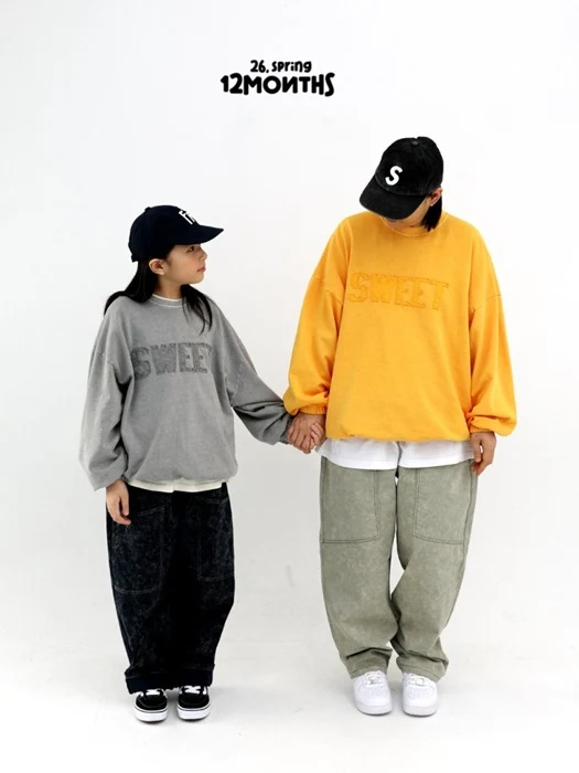 Two-Tone Denim Pants