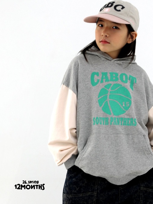 Color Block Hood Sweatshirt