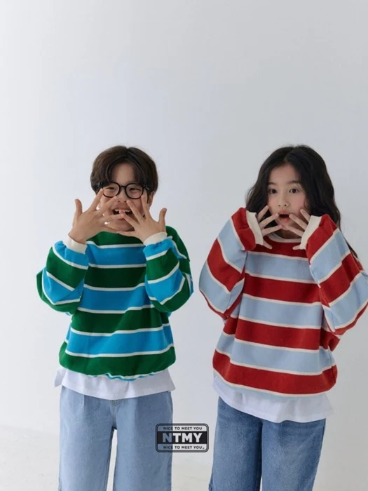 Animal Stripe Sweatshirt Animal Stripe Sweatshirt