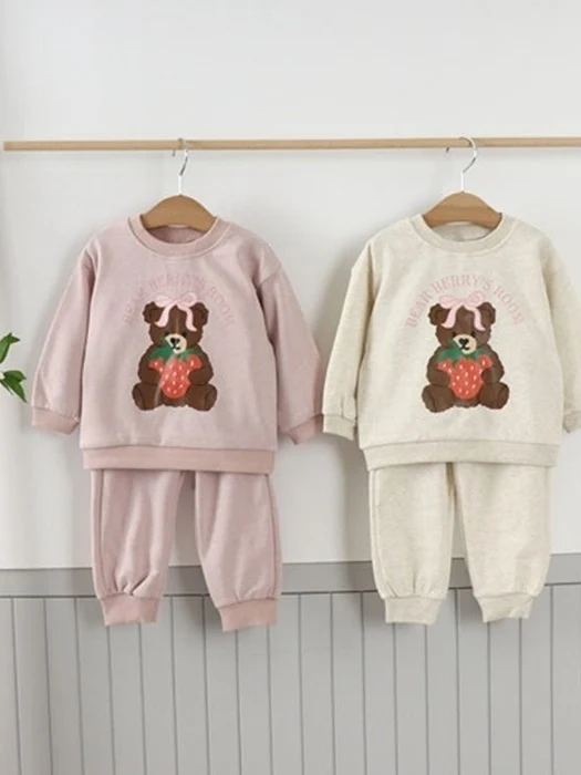 Strawberry Bear Top Bottom Set Strawberry Bear Top Bottom Set