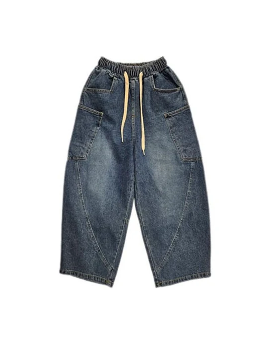 Side Pocket Curved Jeans