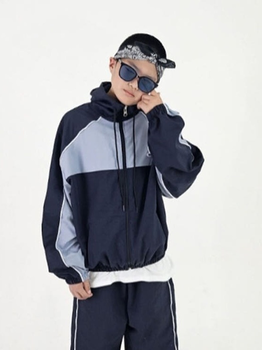 Panel Windbreaker Jacket