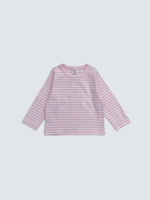 Stripe Ribbed Basic Tee Stripe Ribbed Basic Tee