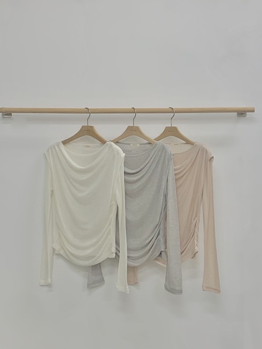 Tone-On-Tone Drape Tee