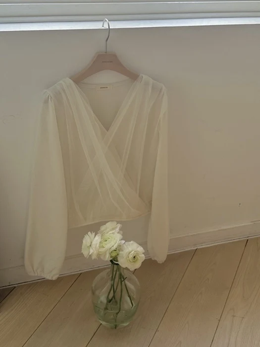 Wrap Sheer Blouse Wrap Sheer Blouse