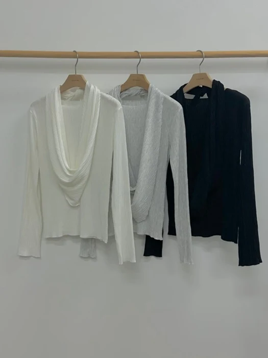 Scarf Pleats Blouse Scarf Pleats Blouse