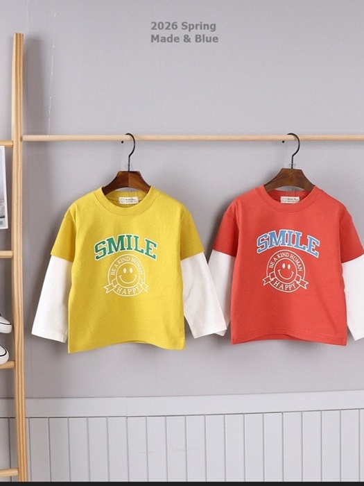 Smile Double Sleeve Tee