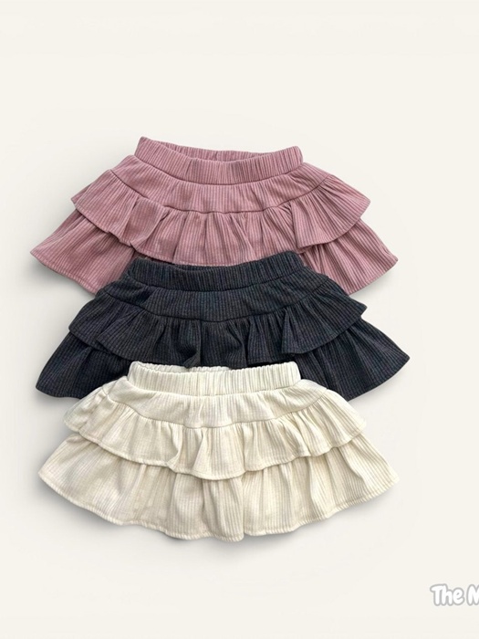 Ribbed Tiered Skirt Ribbed Tiered Skirt