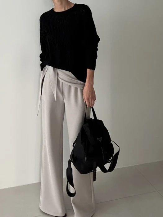Cutout Wrap Pants Cutout Wrap Pants