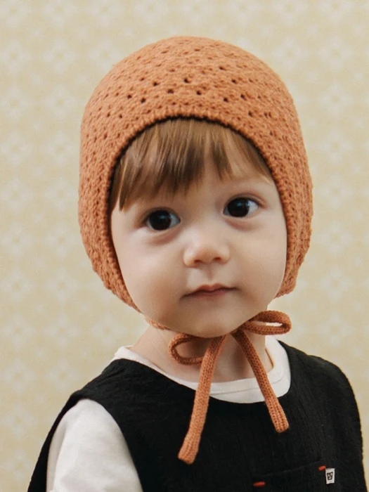 Fleur Knit Baby Bonnet Fleur Knit Baby Bonnet