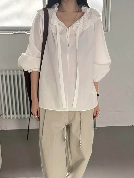 Frill Tie Blouse Frill Tie Blouse