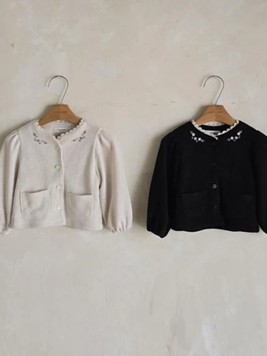 Embroidered Knit Cardigan