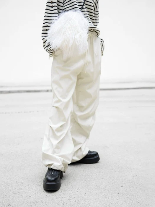 Glossy Wide Parachute Pants Glossy Wide Parachute Pants