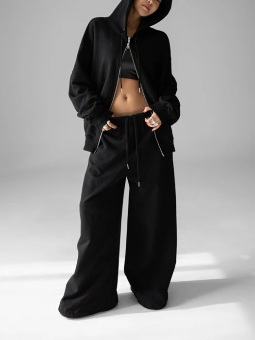 Classic Oversized Fit Two Way Sweat Pants Classic Oversized Fit Two Way Sweat Pants