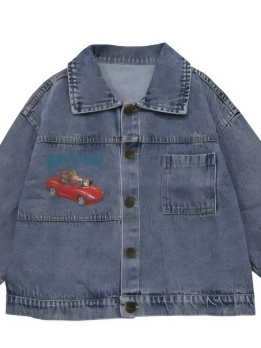 Red Car Denim Jacket Red Car Denim Jacket