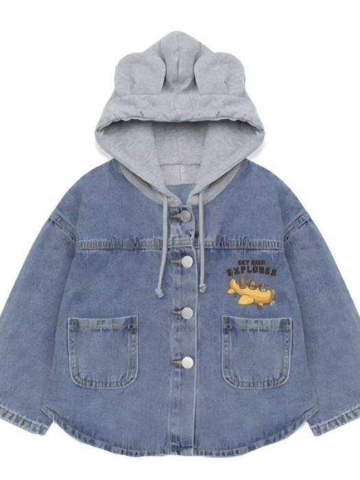 Airplane Bear Denim Jacket Airplane Bear Denim Jacket