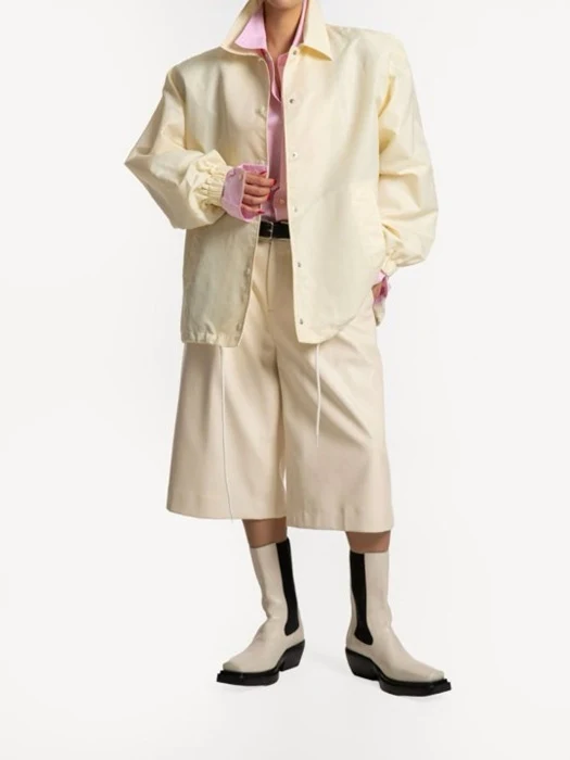 Oversized Padded Shoulder Snap Button Jacket Oversized Padded Shoulder Snap Button Jacket