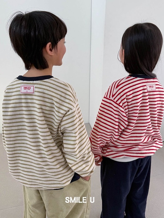 Terry Stripe Sweatshirt Terry Stripe Sweatshirt