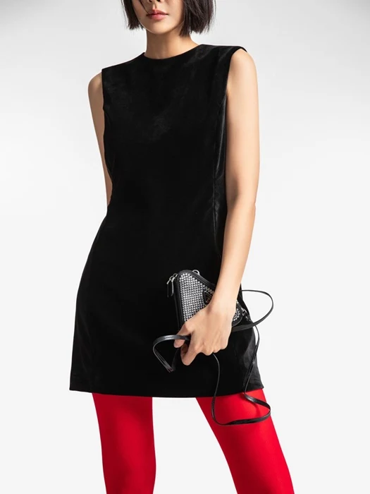 Classic Velvet Mini Sleeveless Dress Classic Velvet Mini Sleeveless Dress
