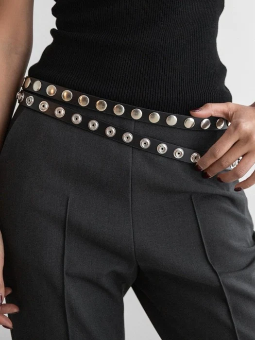 Lux Snap Detail Two Strap Belt Lux Snap Detail Two Strap Belt