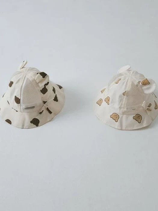 Mesh Bear Bucket Hat Mesh Bear Bucket Hat