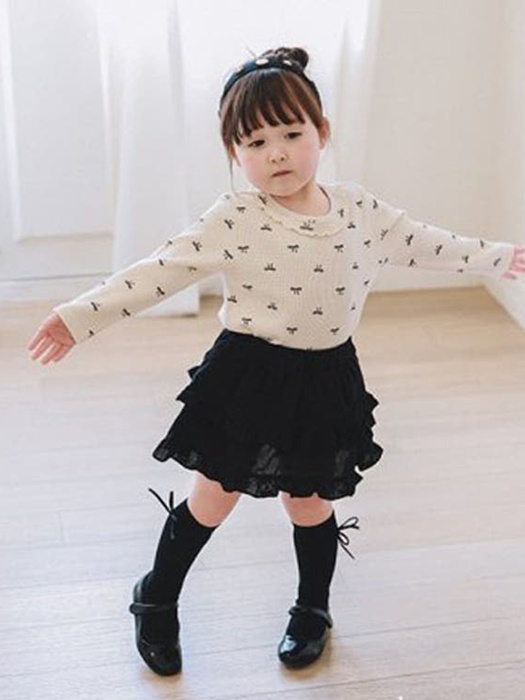 Ribbon Embroidered Skort