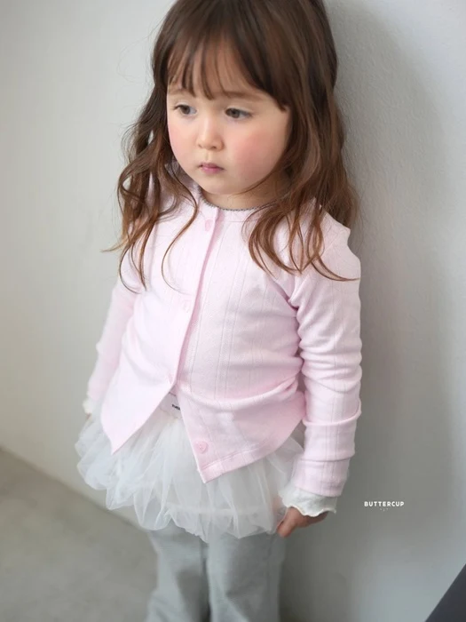 Eyelet Pincot Cardigan