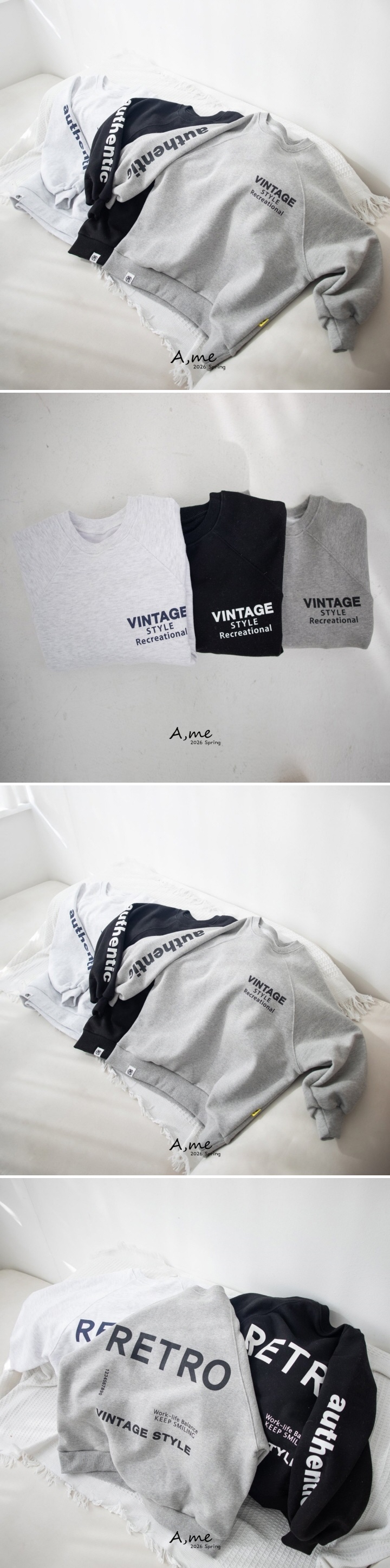 A Me - Korean Children Fashion - #discoveringself - Raglan Sweatshirt - 2