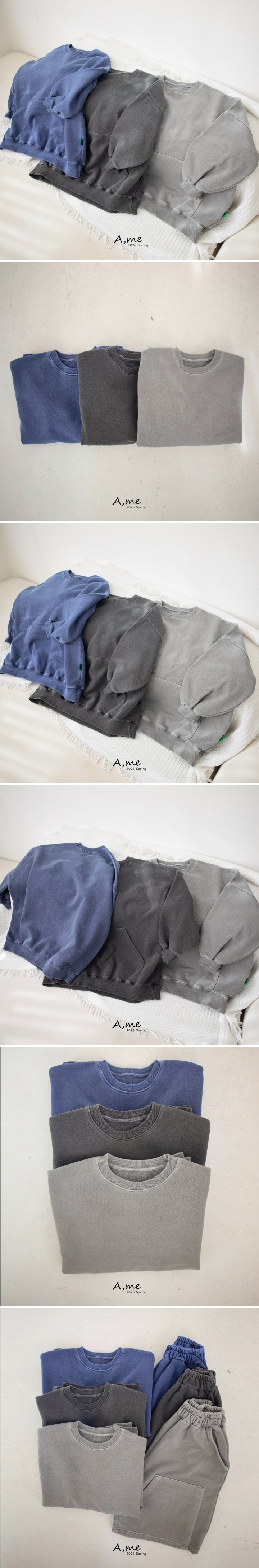 A Me - Korean Children Fashion - #kidsstore - Kangaroo Pigment Sweatshirt - 2