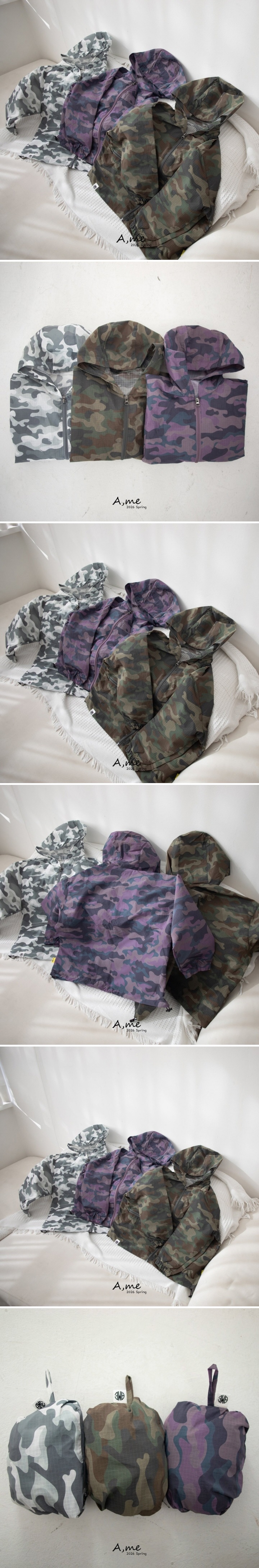A Me - Korean Children Fashion - #littlefashionista - Camo Windbreaker - 2