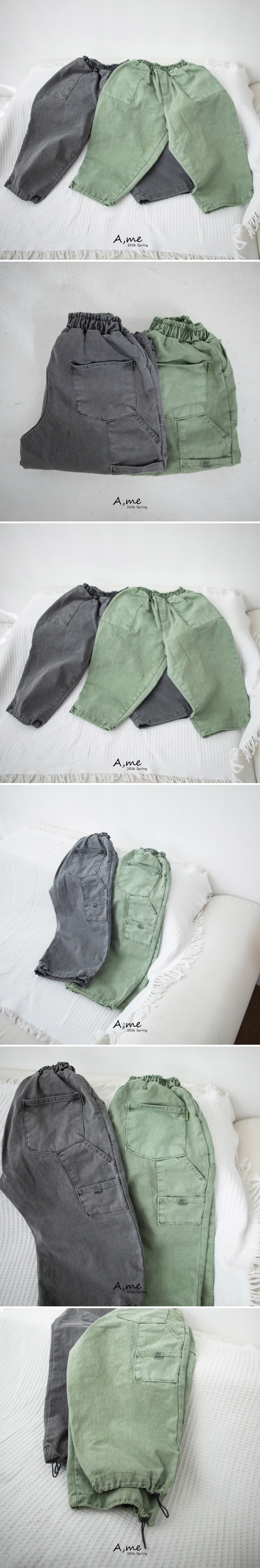 A Me - Korean Children Fashion - #magicofchildhood - Carpenter Pigment Pants - 2