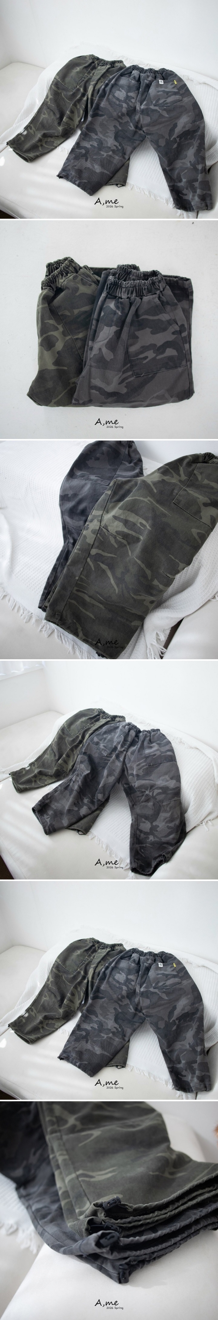 A Me - Korean Children Fashion - #todddlerfashion - Dart Camo Pants - 2