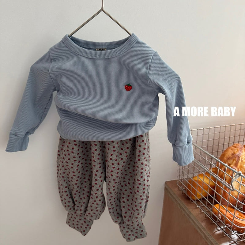 Bebe Strawberry All-Over Pants by A More for Baby - view 4