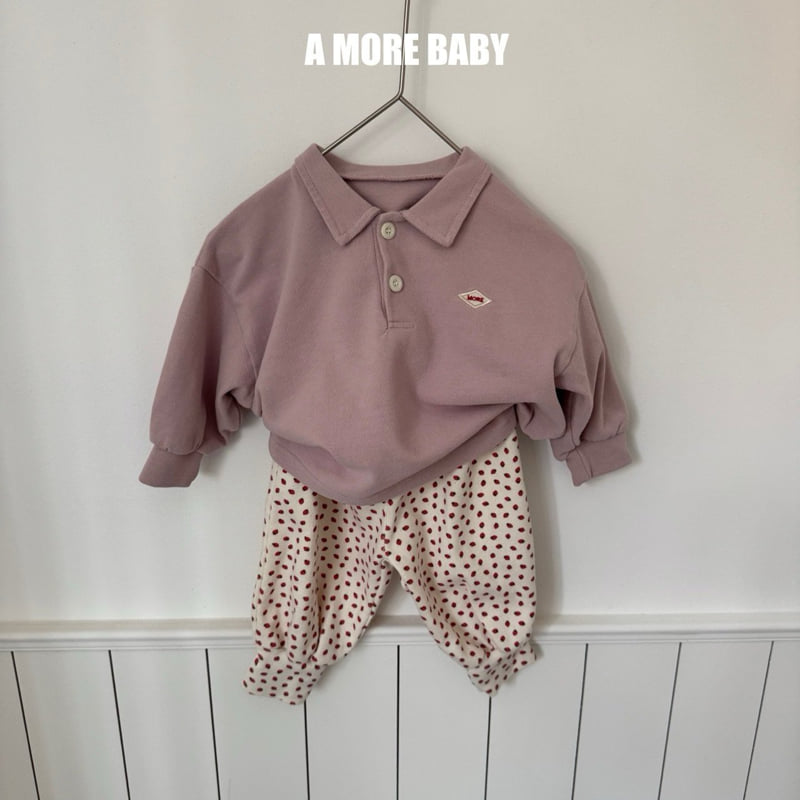 Bebe Strawberry All-Over Pants by A More for Baby - view 5