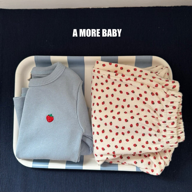 Bebe Strawberry All-Over Pants by A More for Baby - view 8