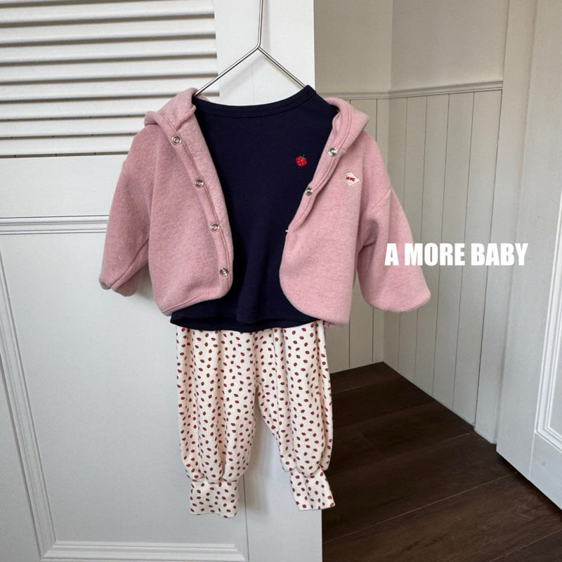 Bebe Strawberry All-Over Pants by A More for Baby - view 9