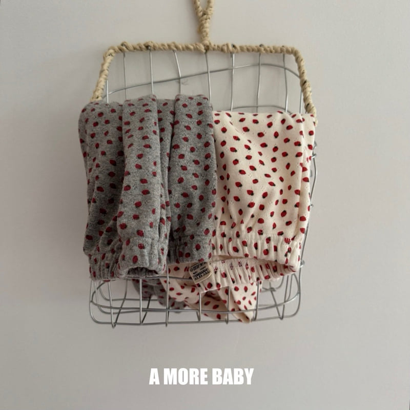 Bebe Strawberry All-Over Pants by A More for Baby - view 10