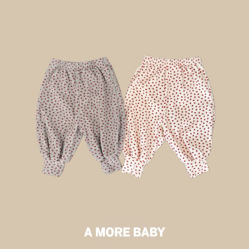 Bebe Strawberry All-Over Pants by A More for Baby - view 1